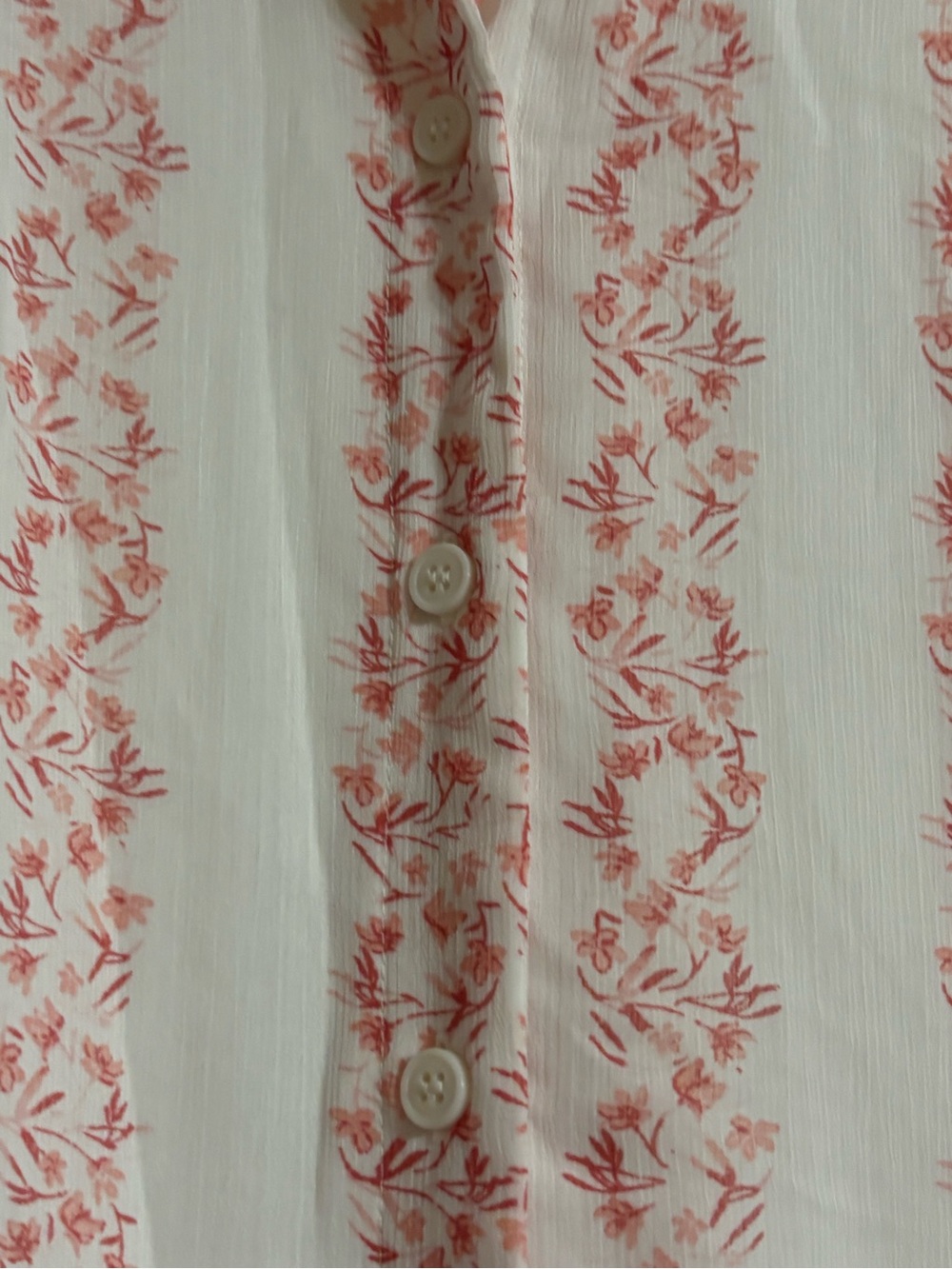 Emma & Michele White and Pink Printed Shirt A-line Dress retails $70 - Picture 10 of 12
